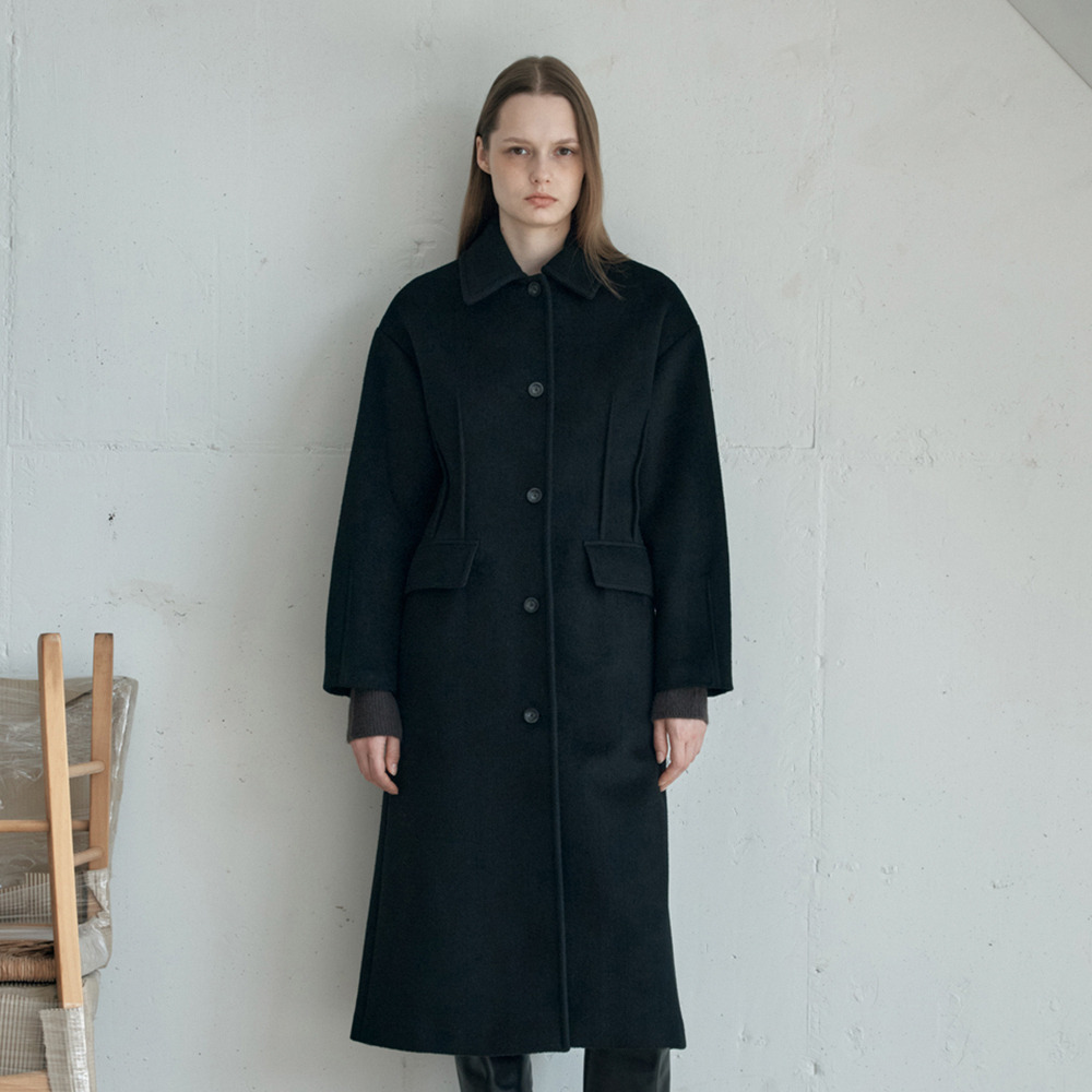 [아위] Phoebe Dart Coat_BLACK (carry over)