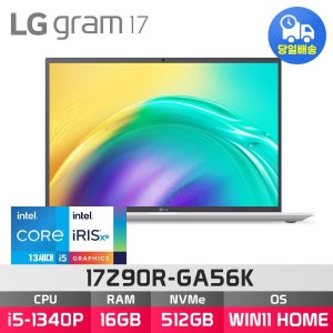 LG전자 LG 그램 17Z90R-GA56K 13세대 i5 16GB 512GB ED