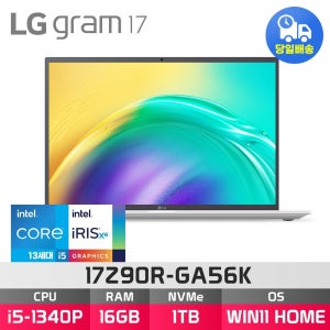 LG전자 LG 그램 17Z90R-GA56K 13세대 i5 16GB 1TB ED