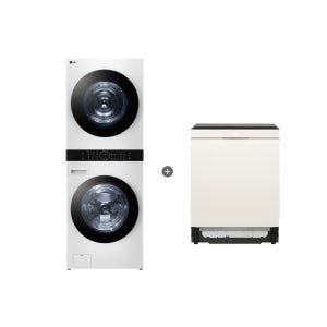 LG 트롬 오브제컬렉션 워시타워 + LG 디오스 식기세척기 (W21WAM + DUE6BGL1E)