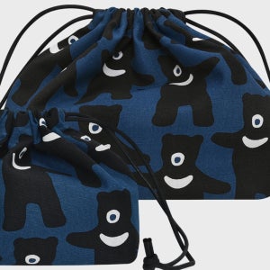 [키티버니포니] 블루 베이비 보이 베어 플럼프 파우치