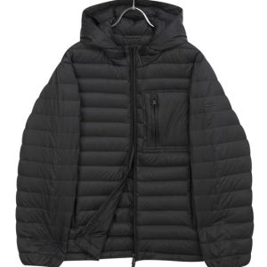 [헤지스 남성]  블랙 경량 후드 다운 HZJU5D892BK