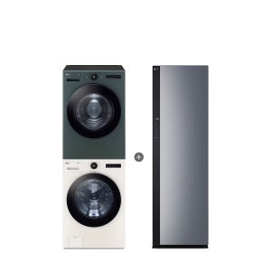 LG 트롬 오브제컬렉션 세탁기건조기 세트 + LG 스타일러 (FX24ENE-GNG + SC5GMR52)