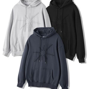 [모더먼트] 아플리케 워시드 오버핏 후드티 [3컬러]_MM_HD_123