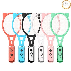 [업마켓] 닌텐도 스위치 OLED 조이콘 테니스 라켓 아키토모 고양이 스포츠 그립_m20240202f27c0f3dd
