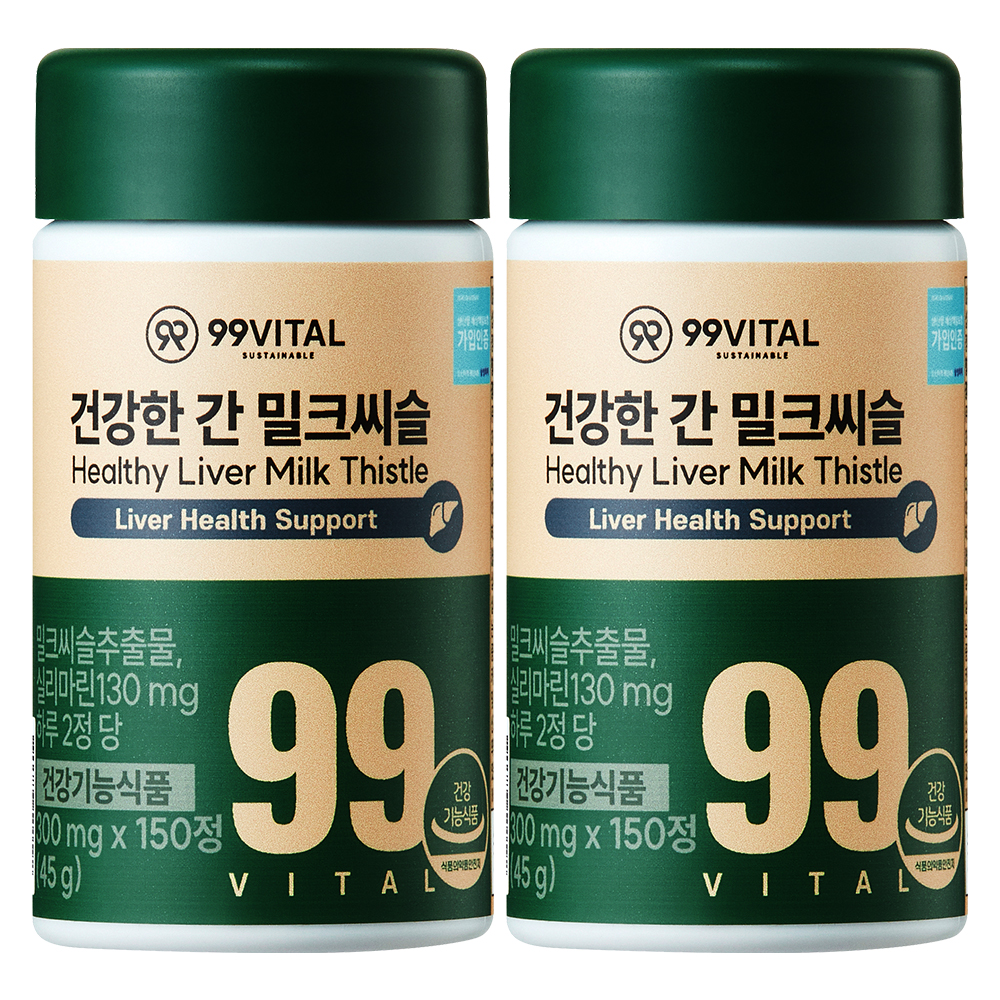99바이탈 건강한 간 밀크씨슬 150정, 1개