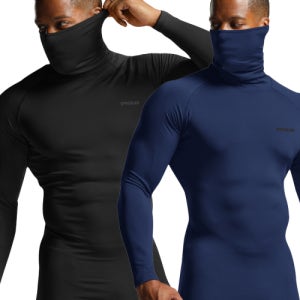 [테슬라] [2PACK]*기모 러닝 터틀넥 마스크 긴팔 티셔츠 이너웨어 5007956766