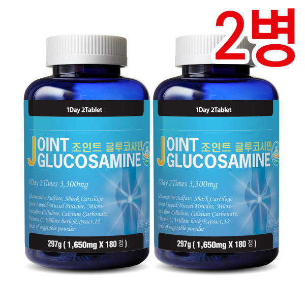 통라이프 통라이프-조인트 글루코사민 180정(상어연골+칼슘+초록입홍합-<b>관절</b>건강)2병