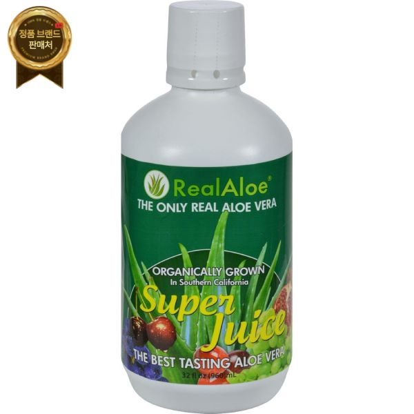 <b>Real Aloe</b> 주식회사 리얼 알로에 알로에 베라 주스 SUPER 32 OZEA 1