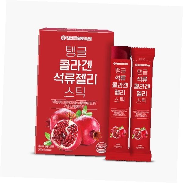 <b>석류 콜라겐</b> 젤리 스틱 개별포장 피부관리 간식 휴대용 이너<b>뷰티</b> 홈케어 <b>데일리</b>