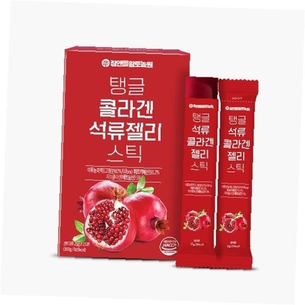 <b>석류 콜라겐</b> 젤리 스틱 개별포장 피부관리 간식 휴대용 이너<b>뷰티</b> 홈케어 <b>데일리</b>