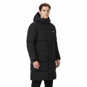 {매장정품} 컬럼비아 유니 후드 롱패딩 자켓_블랙 C64-YUD330 1064650