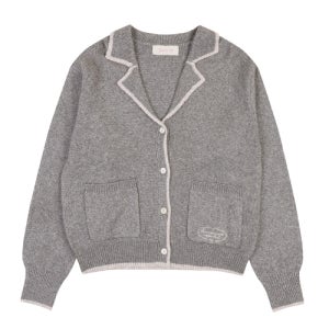 [델리센트] 셀리 오버핏 카라 울 가디건 [CHARCOAL] W8F14SISC110CH