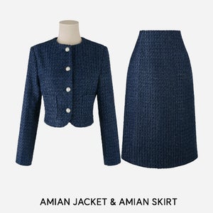 [세트]아미안 트위드 자켓+스커트