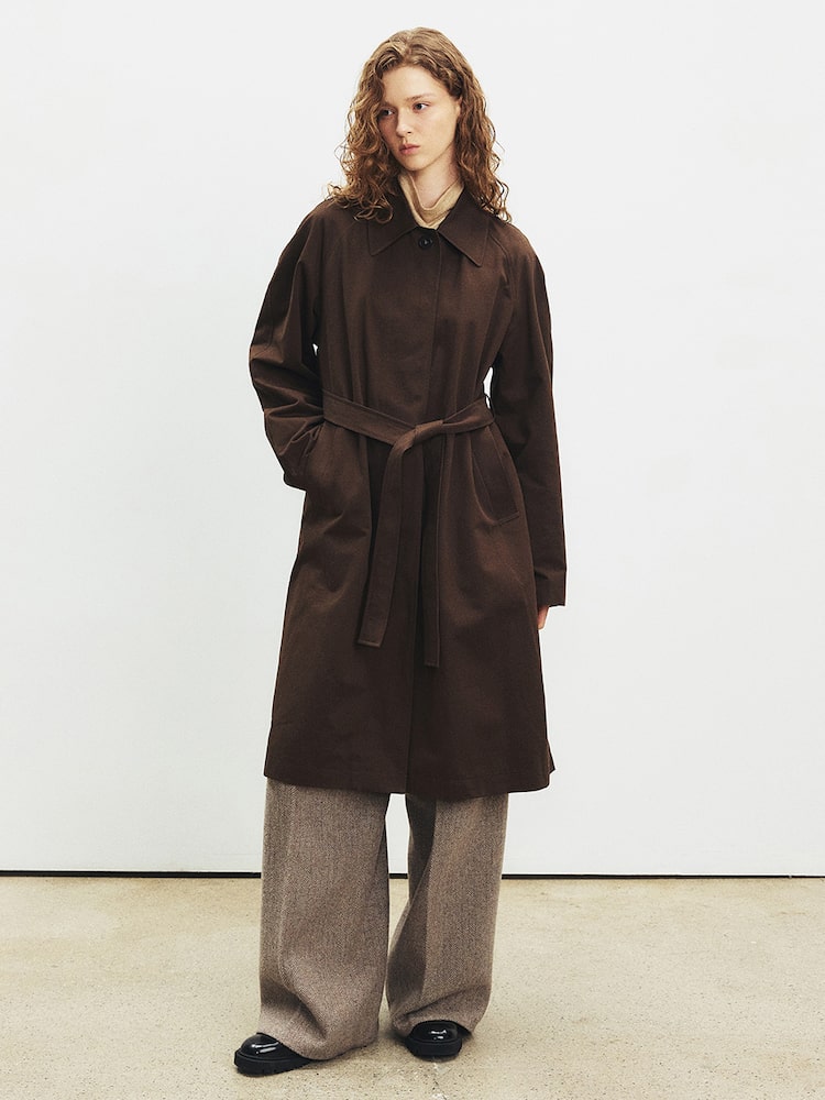 [조이그라이슨] Belted Trench Coat KW4AR3350_93 진한갈색 5005995275
