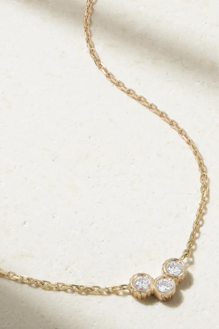 VILTIER Clique 18-karat gold diamond necklace 1647597317545350