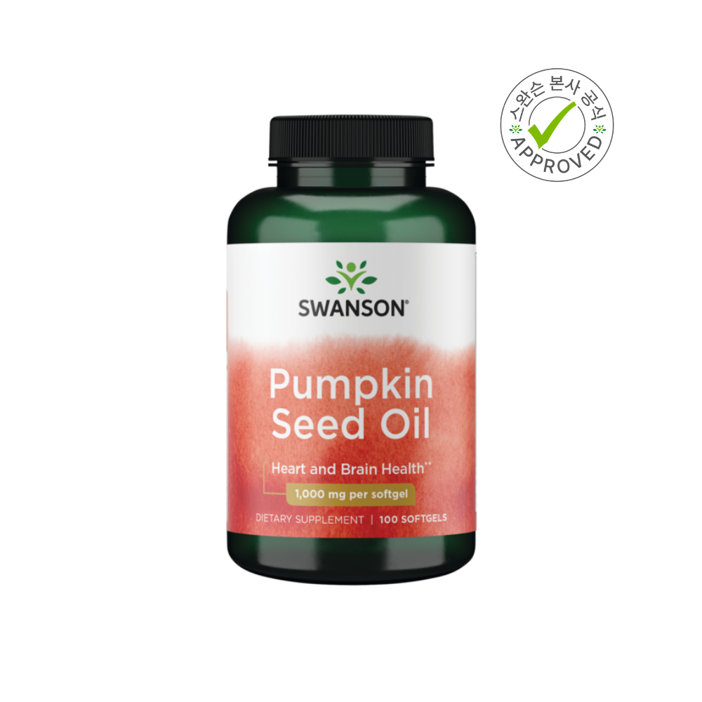 스완슨 스완슨 <b>펌킨 씨드 오일 1000mg</b> 100 소프트겔 1개