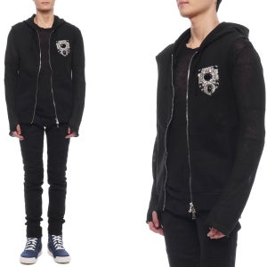 [롯데백화점] 발망 남성 슬리벨레스 후드 집업 베스트 S7H6644 J036B 176 LE1220709443