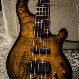 Lakland USA 55-94 Deluxe Figured Maple Top-Amber Sunburst w/Rosewood FB (2025년산/신품) 라크랜드 베이스 - 8001