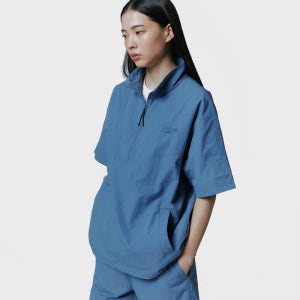 [리복] 에센셜 반팔 아노락 - 블루