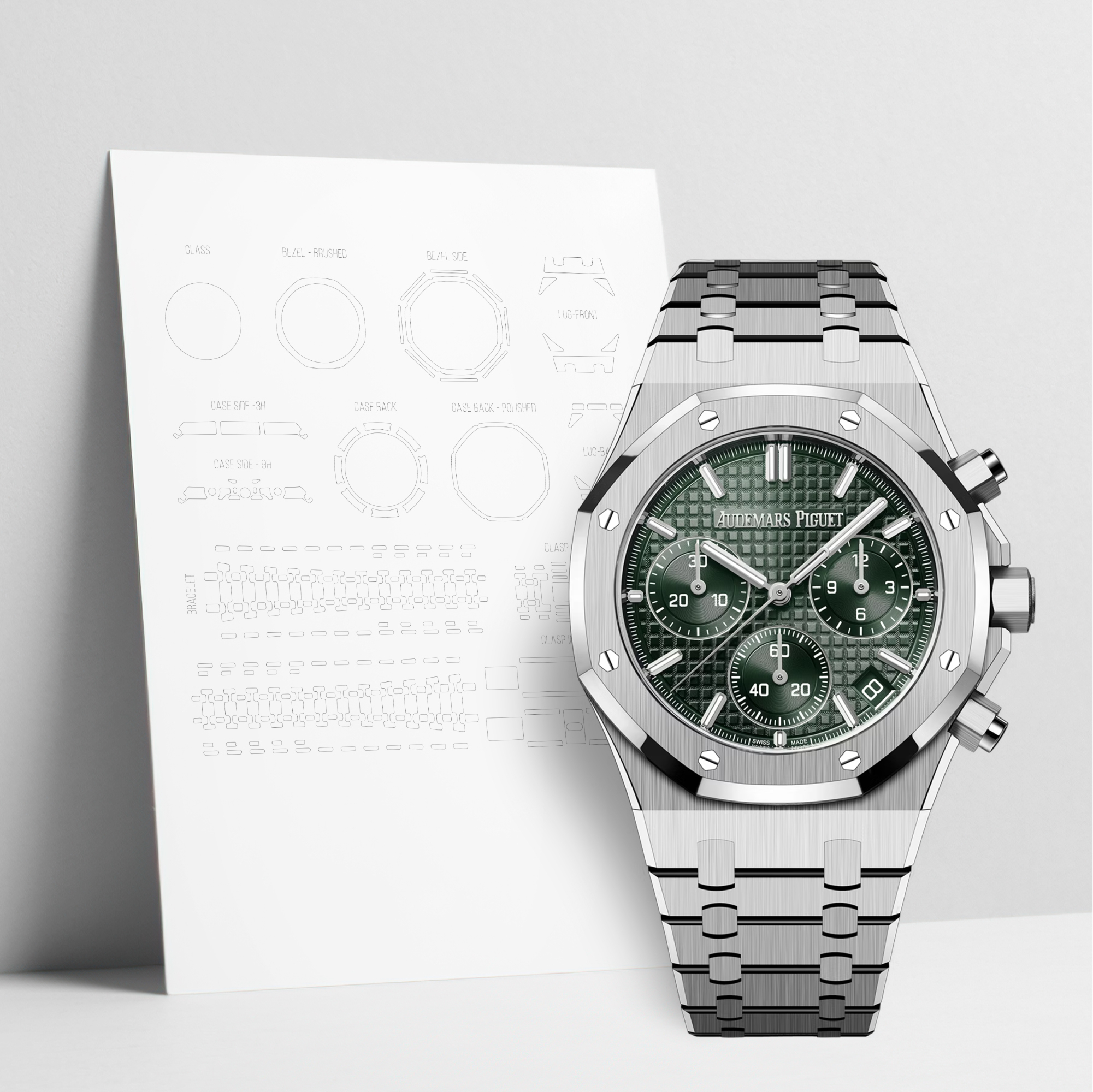 WatchShell 오데마 피게 로열 오크 OO 보호필름 26240ST 1320ST 06