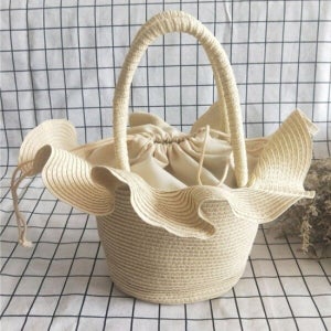 (모노무드) MNO 프릴 라탄백