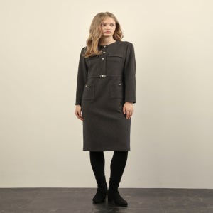 (올리비아로렌) 비죠 벨트 장식 원피스 VOPOA4W9241_YS