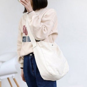 (모노무드) MNO 크로스 빅 숄더백(아이보리)