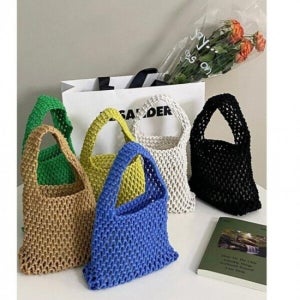 (모노무드) MNO 미니 7컬러 그물가방 토트백 가방 네트 그물 미니