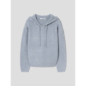 [에잇세컨즈] 리브드 후드 풀오버  스카이 블루 324Y51LY6Q