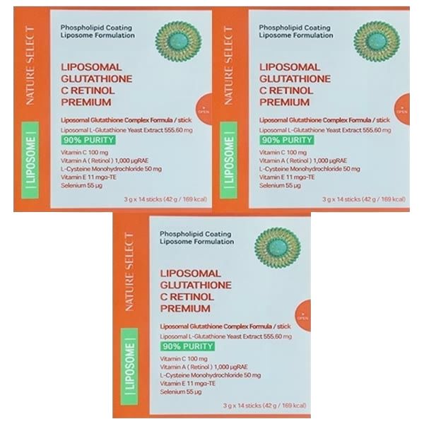 <b>네이처셀렉</b>3박스 리포좀 글루타치온C 레티놀