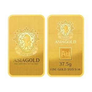아시아골드 순금 24K 잠상 프레스 골드바 37.5g