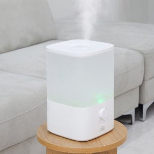 [온누리상품 상생페이백] 레이나4524 복합식 가습기 대용량 4L 초음파 가열식 무드등기능 복합가습기