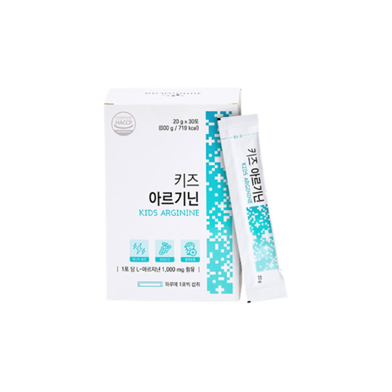 콜마비앤에이치 준바이오랩 키즈<b>아르기닌</b> 청소년<b>아르기닌</b> 30개입, 1개