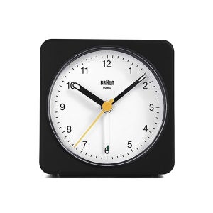 브라운 BRAUN BC03BW 클래식 아날로그 크레센도 알람 저소음 공용 탁상시계
