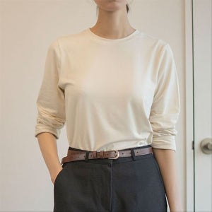 [jin and clare] 포근 피치기모 긴팔 /크림, 진앤클레어