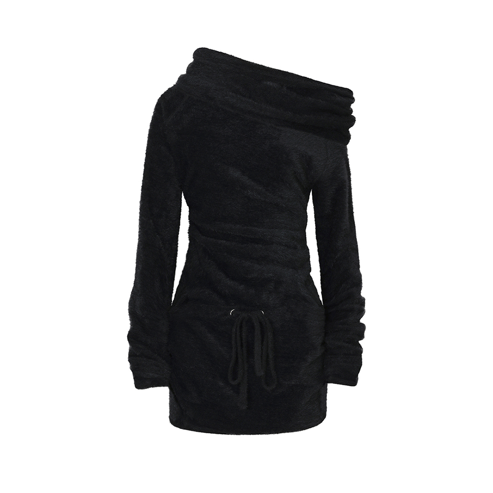 [페인오어플레져] MISTY LOOSE DRESS black