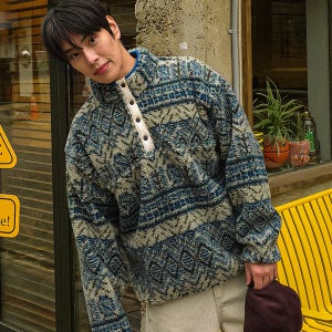 (XL-6XL)바야나드 양털아노락[PGMT 빅사이즈 넥라인배색]