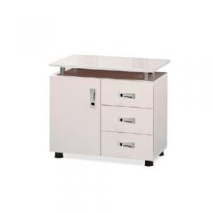 EF 컴퓨터용 아이보리 사이드 사무책상 서랍장 재택근무