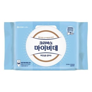 [온누리상품] [크리넥스] 마이비데 물티슈 캡형46매x4