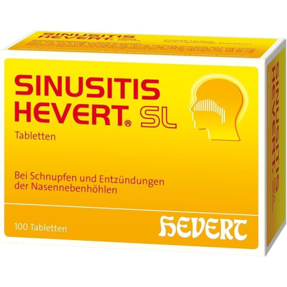 <b>독일</b> Sinusitis Hevert SL 100정 부비동염 <b>비염</b> 완화