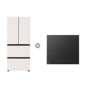LG 디오스 오브제컬렉션 김치톡톡 + LG 디오스 인덕션 (Z408MEEF23 + BEI3ASB2OE)