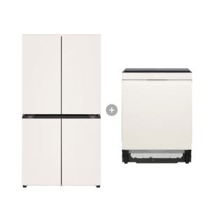 LG 디오스 오브제컬렉션 매직스페이스 냉장고 + LG 디오스 식기세척기 (T875MEE111 + DUE6BGL1E)