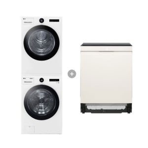LG 트롬 세탁기건조기 세트 + LG 디오스 오브제컬렉션 식기세척기 (FX23WA-20WQ + DUE5BGL1E)