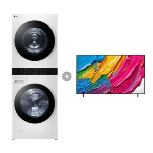 LG 트롬 오브제컬렉션 워시타워 + LG QNED AI TV (W21WAM + 75QNED75AEA)