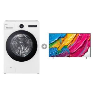 LG 트롬 오브제컬렉션 워시콤보 + LG QNED AI TV (FH25WA + 75QNED75AEA)