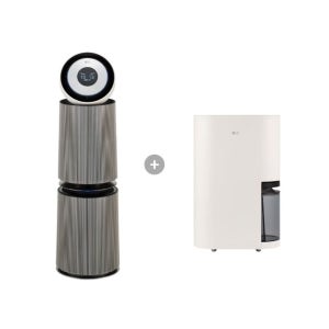 LG 퓨리케어 AI 360 공기청정기 + LG 휘센 오브제컬렉션 제습기 (AS335NSAC + DQ214MEGA)