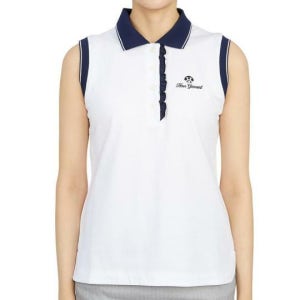 혼가먼트 골프웨어 여성 민소매 티셔츠 HHW 2A AP53 WHITE