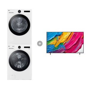 LG 트롬 세탁기건조기 세트 + LG QNED AI TV (FX23WA-20WQ + 65QNED75AEA)