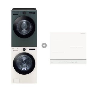 LG 트롬 오브제컬렉션 세탁기건조기 세트 + LG 디오스 인덕션 (FX24ENE-GNG + BEI3QKHLOE)